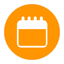 USC Calendar Icon Orange