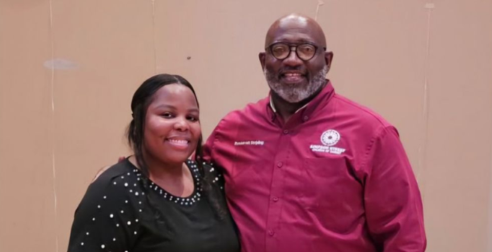 Ashley Stevens, right, at On Aging with gerontologist, advocate, educator and ASA RISE alum Christina Peoples, far left, and ASA’s Senior Equity Strategy Director Patrice Dickerson, middle, who also leads the ASA RISE program.